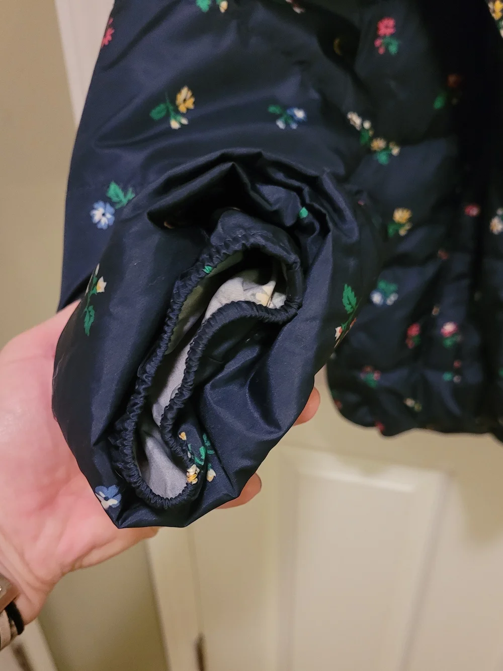 GAP Kids Navy Floral Lined Jacket XL